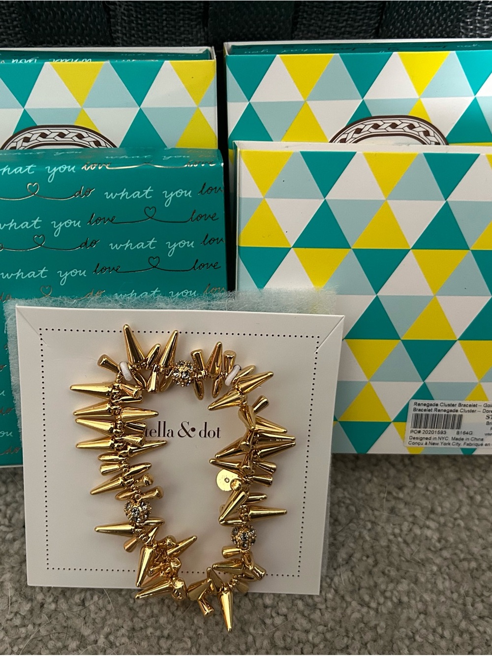 Stella & Dot gold Renegade Bracelet